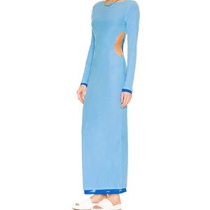 Simon Miller long blue cut out dress